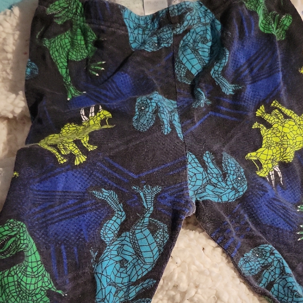 Place Kids Pajama Bottoms with Dinosaur Print